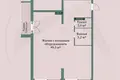 3 room apartment 55 m² Minsk, Belarus