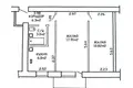 Квартира 2 комнаты 46 м² Минск, Беларусь