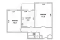 Apartamento 2 habitaciones 54 m² Muchaviecki sielski Saviet, Belarús