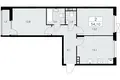 2 room apartment 54 m² poselenie Sosenskoe, Russia