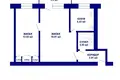 Appartement 2 chambres 44 m² Minsk, Bélarus