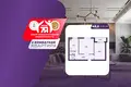 Mieszkanie 2 pokoi 49 m² Mołodeczno, Białoruś