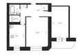 2 room apartment 51 m² Minsk, Belarus