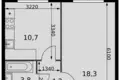 Квартира 1 комната 37 м² Развилка, Россия