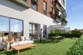 Complejo residencial New residence with a shopping mall and green areas close to a beach and a highway, Istanbul, Turkey