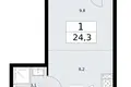 Квартира 1 комната 24 м² район Внуково, Россия