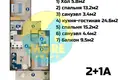 Квартира 3 комнаты 104 м² Мерсин, Турция