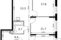 Apartamento 3 habitaciones 77 m² Sapronovo, Rusia