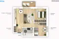 Квартира 3 комнаты 54 м² Вильнюс, Литва