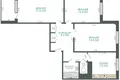 Квартира 3 комнаты 65 м² Минск, Беларусь