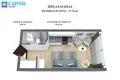 Apartamento 1 habitación 26 m² Vilna, Lituania