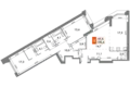 Квартира 3 комнаты 101 м² район Коньково, Россия