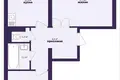 2 room apartment 56 m² Jeĺnica, Belarus