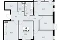 4 room apartment 101 m² South-Western Administrative Okrug, Russia