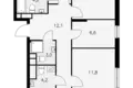Mieszkanie 3 pokoi 101 m² South-Western Administrative Okrug, Rosja