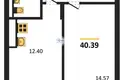 Квартира 1 комната 43 м² Северо-Западный федеральный округ, Россия