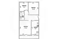 3 room apartment 59 m² carnaucycy, Belarus