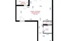 2 room apartment 56 m² Minsk, Belarus