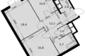 Квартира 2 комнаты 69 м² Развилка, Россия