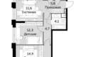 Квартира 3 комнаты 65 м² Центральный административный округ, Россия