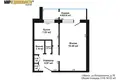 Appartement 1 chambre 38 m² Minsk, Bélarus