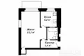 1 room apartment 33 m² Brest, Belarus