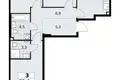 3 room apartment 73 m² Kommunarka, Russia