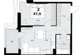 Квартира 2 комнаты 48 м² район Коммунарка, Россия