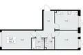 2 room apartment 56 m² poselenie Sosenskoe, Russia