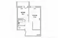 1 room apartment 40 m² Malaryta, Belarus