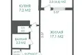 Квартира 1 комната 36 м² Минск, Беларусь