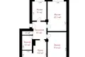 3 room apartment 70 m² Maryina Horka, Belarus