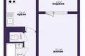 1 room apartment 33 m² Minsk, Belarus