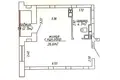 Apartamento 1 habitación 33 m² Minsk, Belarús