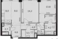 Apartamento 2 habitaciones 65 m² Moscú, Rusia