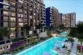 Kompleks mieszkalny New residence with a swimming pool and a water park at 520 meters from the sea, Mersin, Turkey