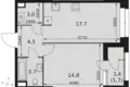Wohnung 1 zimmer 45 m² Moskau, Russland