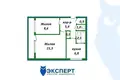 Квартира 2 комнаты 43 м² Минск, Беларусь