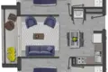 Wohnung 1 Schlafzimmer 28 m² Santiago, Chile
