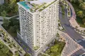 Complejo residencial New complex of furnished apartments Cove Grand with swimming pools, lounge areas and mini golf, Dubailand, Dubai, UAE