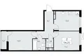 2 room apartment 54 m² poselenie Sosenskoe, Russia