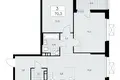 3 room apartment 70 m² poselenie Sosenskoe, Russia