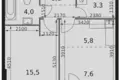 Apartamento 1 habitación 42 m² Moscú, Rusia