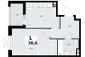 1 room apartment 39 m² poselenie Sosenskoe, Russia