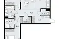 Wohnung 3 zimmer 88 m² Kommunarka, Russland
