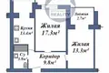 2 room apartment 60 m² Baranavichy, Belarus