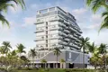 Residential complex New Tivano Residence with swimming pools and lounge areas near the beach, Dubai Islands, Dubai, UAE