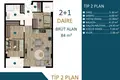 2 bedroom apartment 74 m² Kepez, Turkey