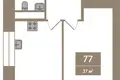 Kawalerka 37 m² Petersburg, Rosja