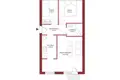 2 bedroom apartment 47 m² Warsaw, Poland